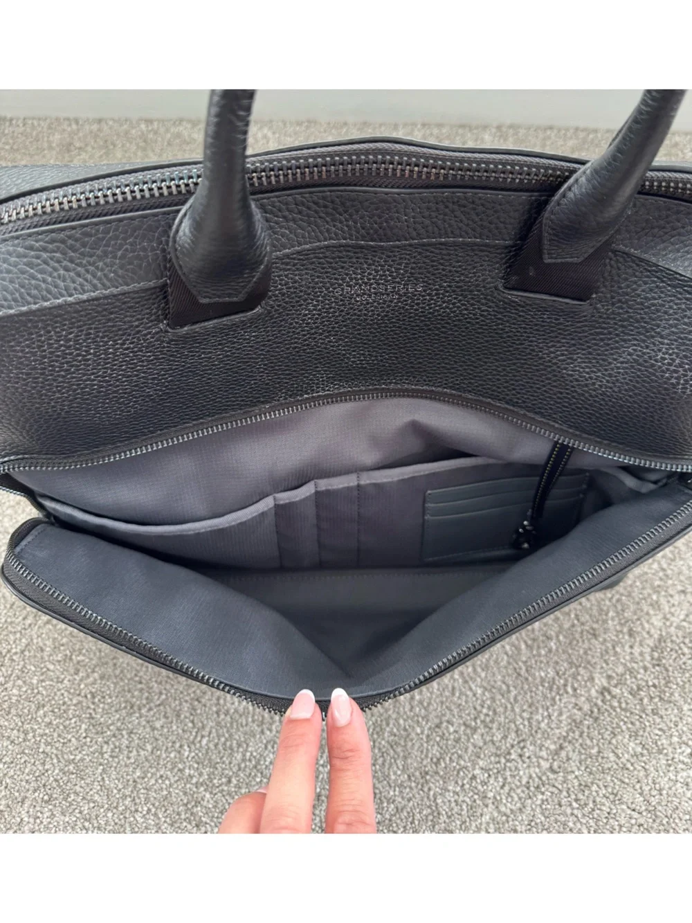 Cole Haan Grand Series Leather Briefcase